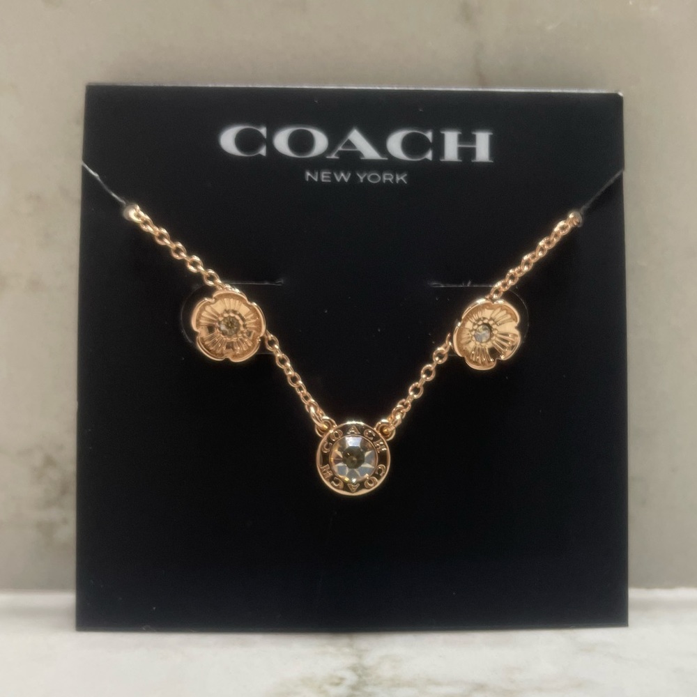 Coach Signature Stone Tea Rose 3-Piece Jewelry Set